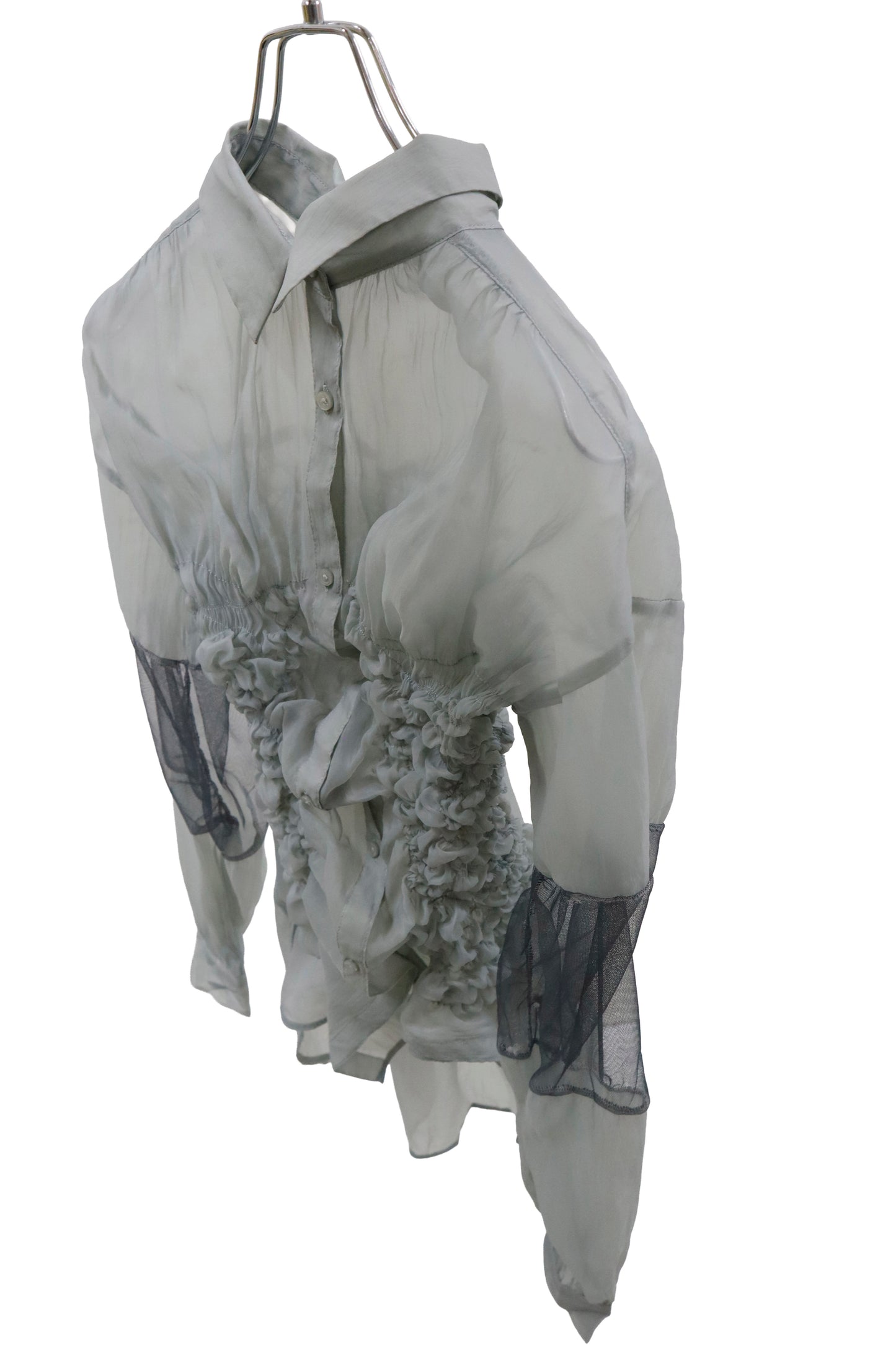 KUSHA KUSHA PLAN/see-trough-shirt /RM-［2601-062］