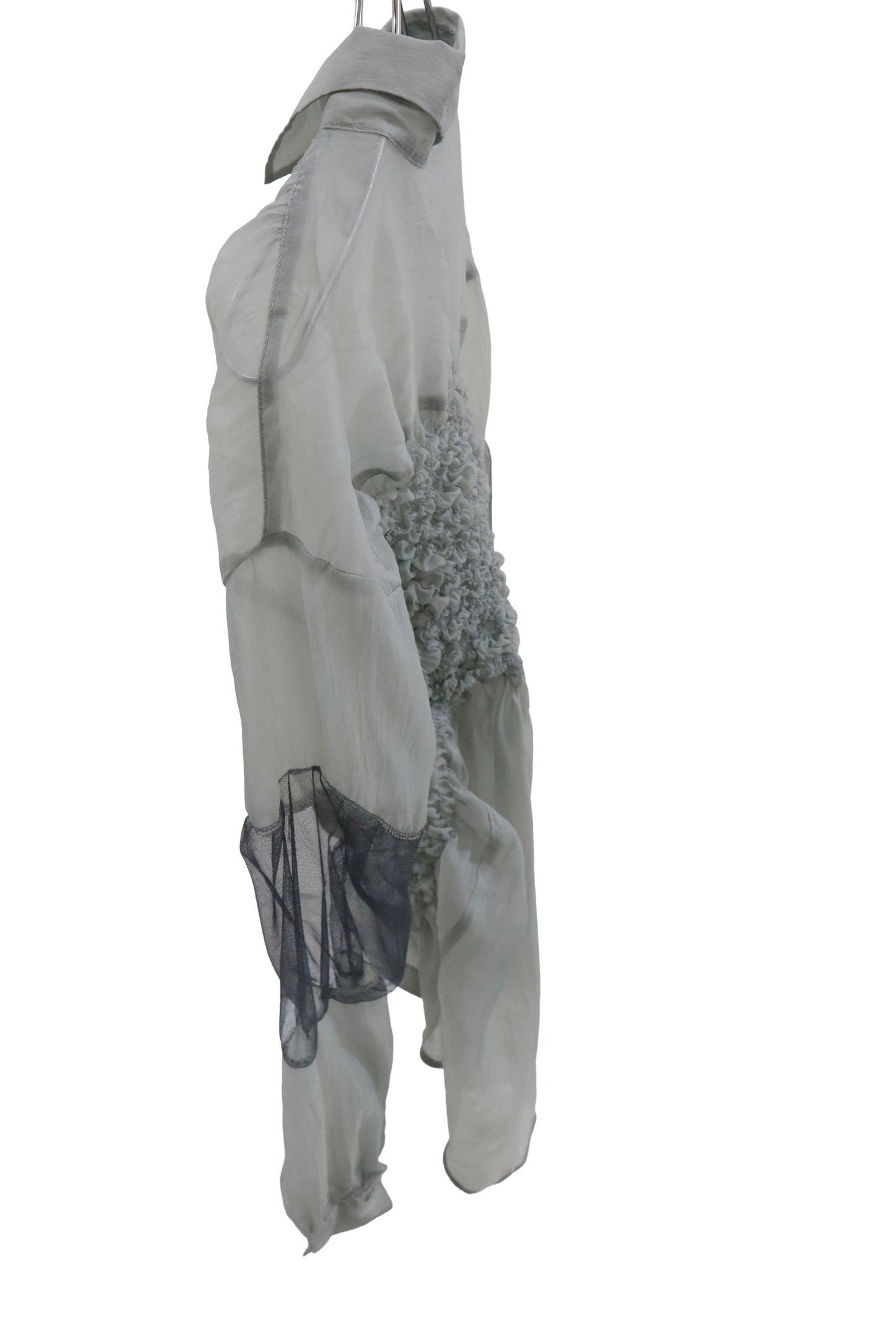 KUSHA KUSHA PLAN/see-trough-shirt /RM-［2601-062］