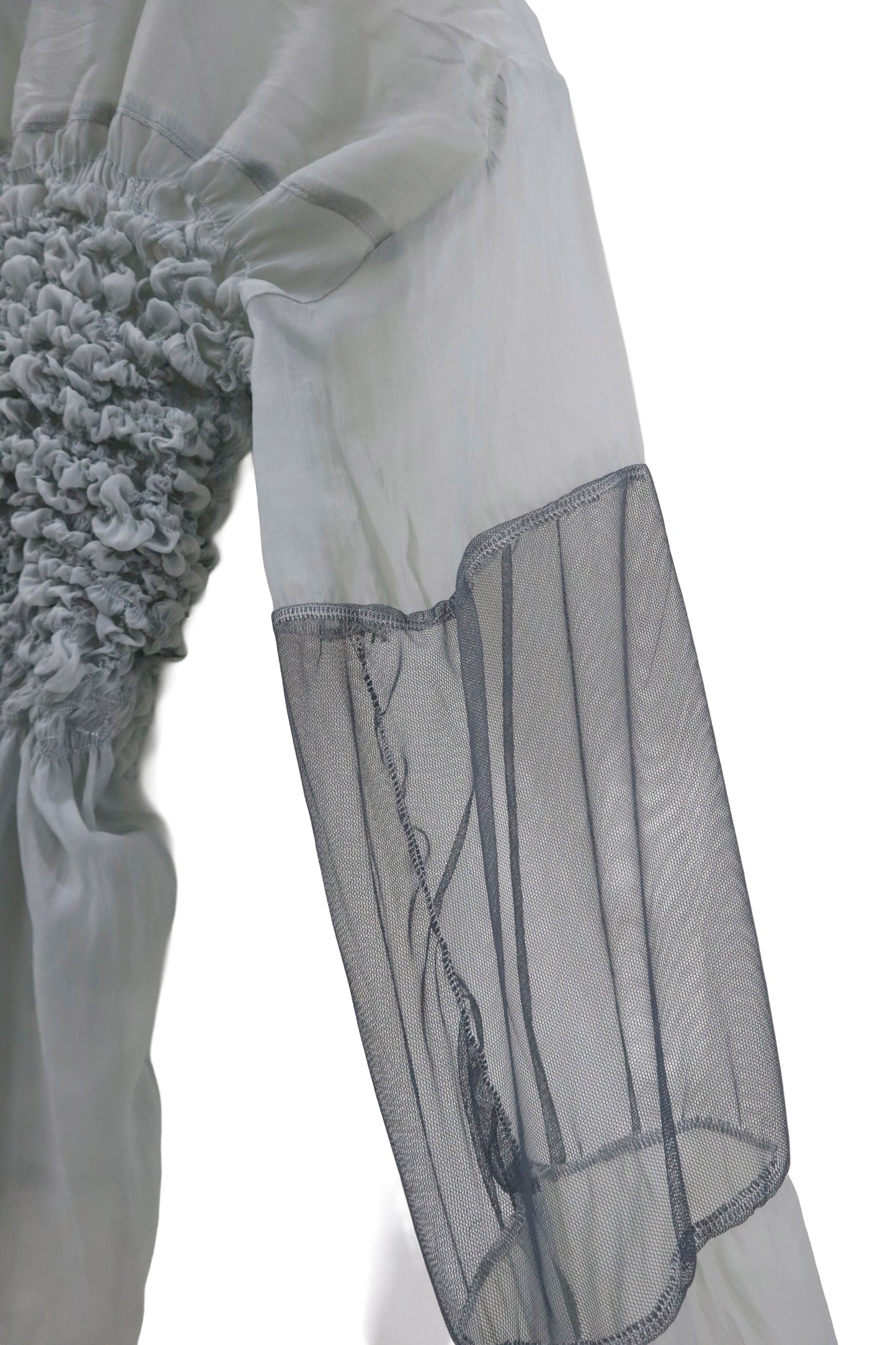 KUSHA KUSHA PLAN/see-trough-shirt /RM-［2601-062］