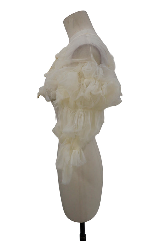 KUSHA KUSHA PLAN/see-through-blouse /RM-［2601-071］