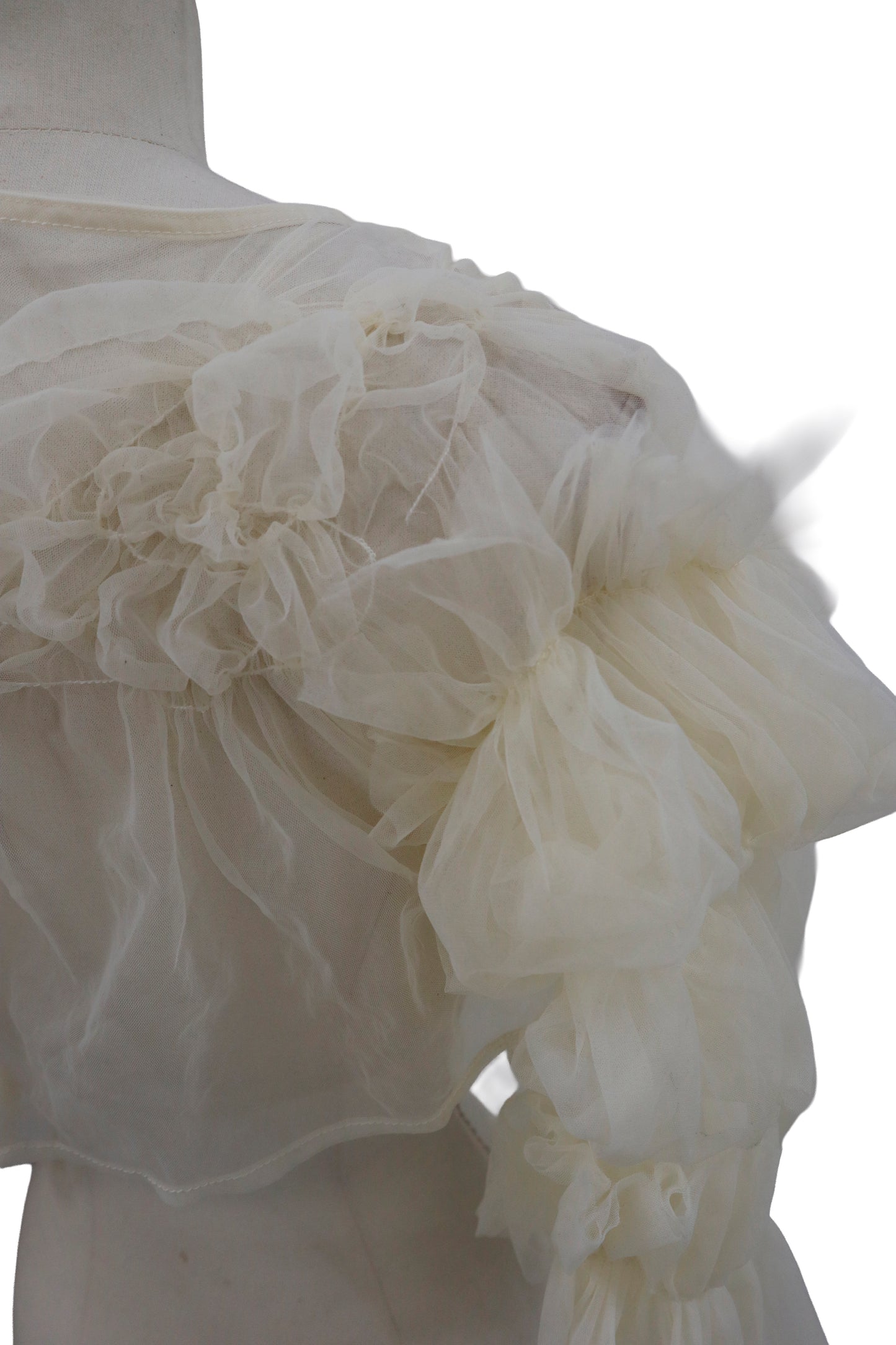 KUSHA KUSHA PLAN/see-through-blouse /RM-［2601-071］