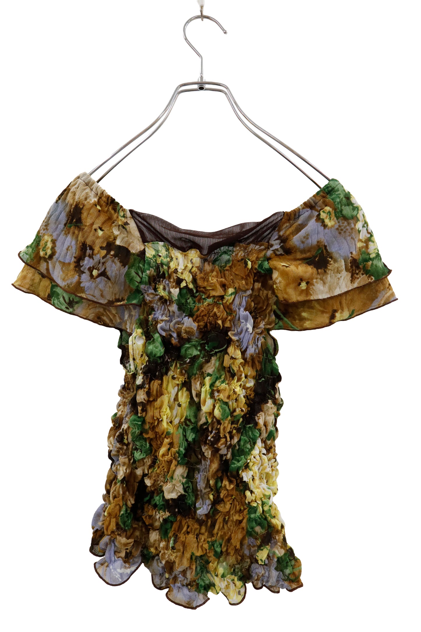 KUSHA KUSHA PLAN/floral dress tops /RM-［2601-078］