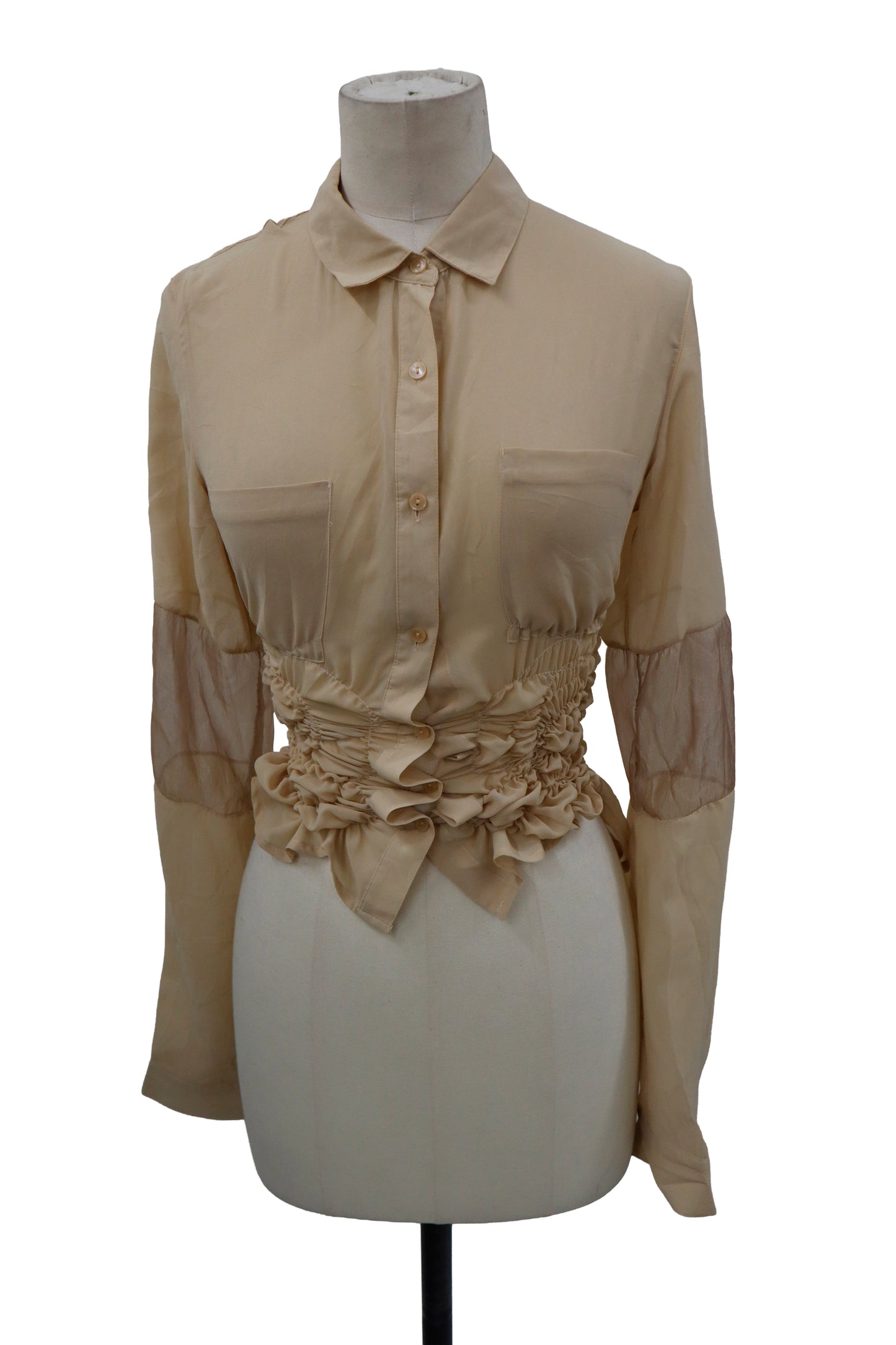 KUSHA KUSHA PLAN/blouse /RM-［2601-083］