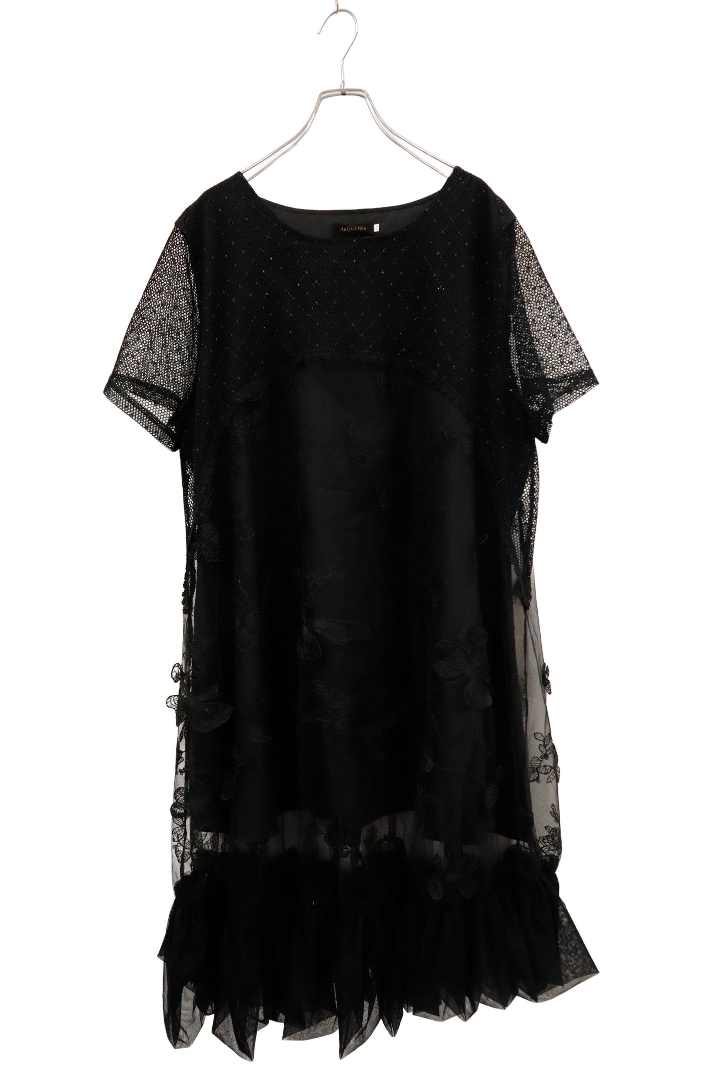 mesh frill dress/RM-［2602-109］