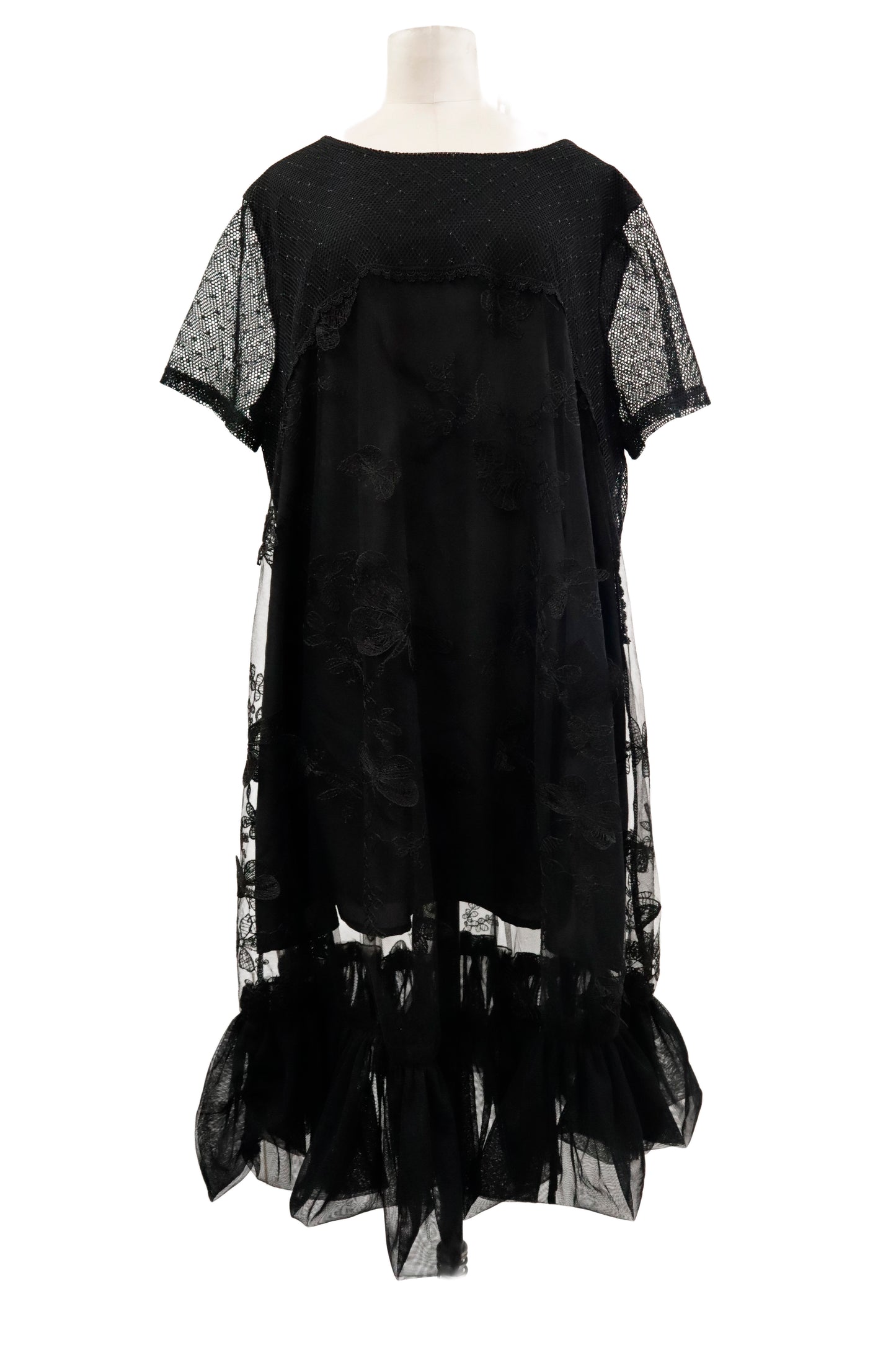 mesh frill dress/RM-［2602-109］