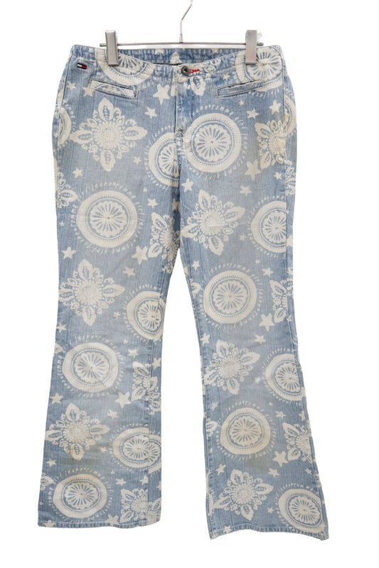 graphic denim pants/U-［2602-002］
