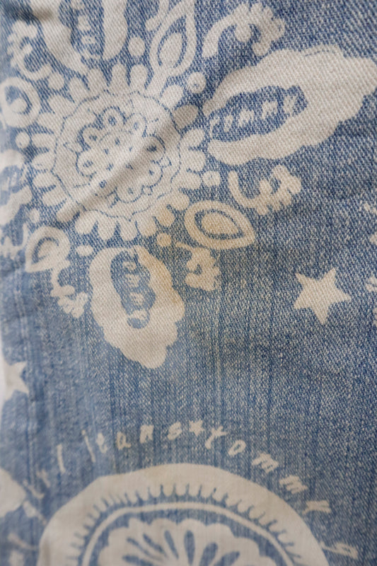 graphic denim pants/U-［2602-002］