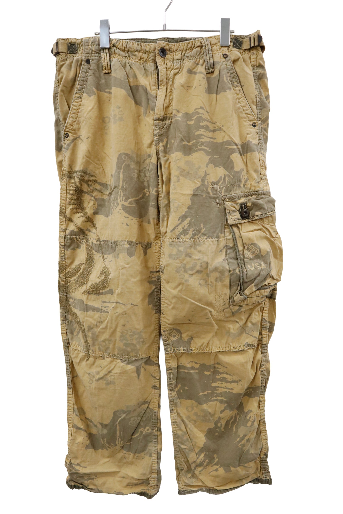 Y2K camouflage pattern pants/U-［2602-014］