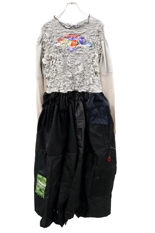 KUSHA KUSHA PLAN/cut saw dress/RM-［2602-133］