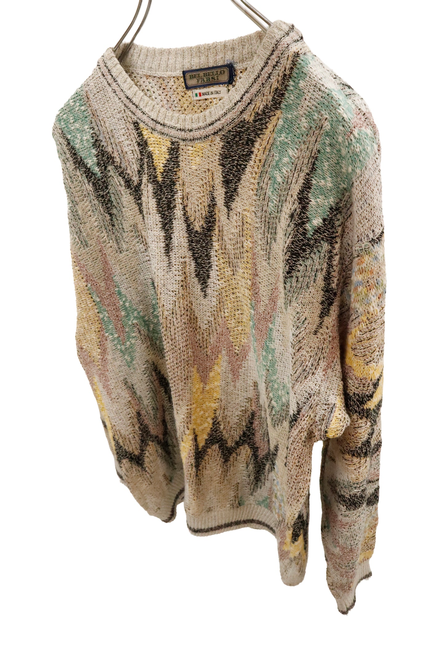 Abstract Pattern Knit Sweater/U-［2602-025］