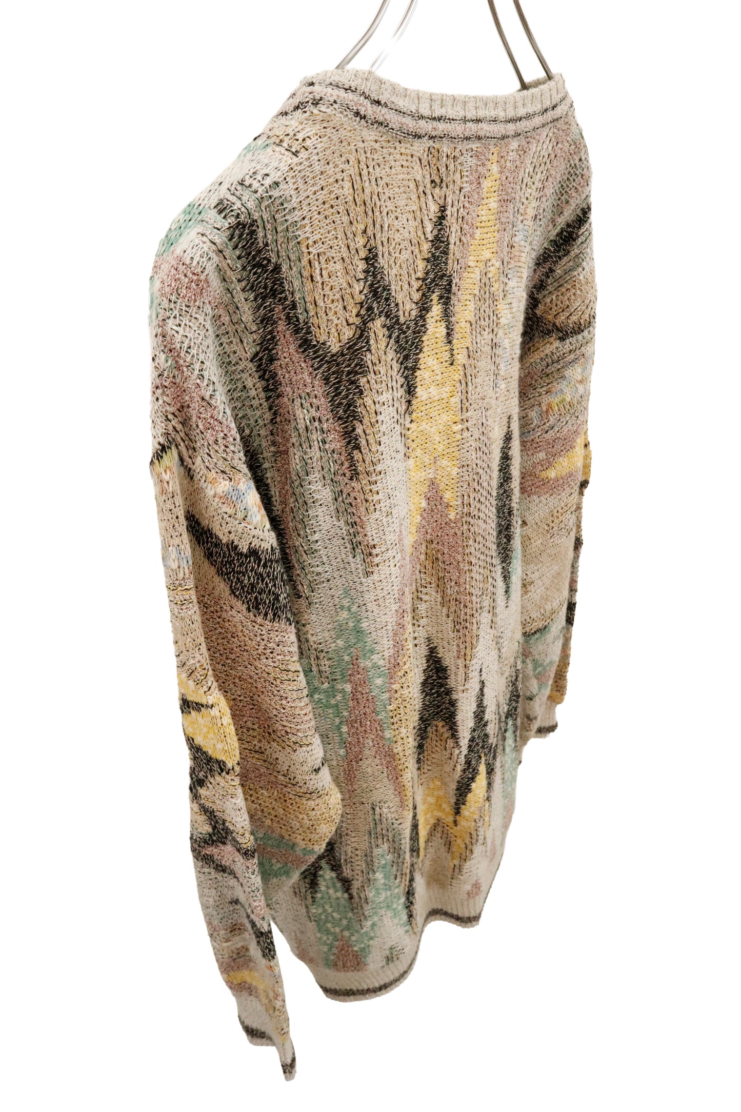 Abstract Pattern Knit Sweater/U-［2602-025］