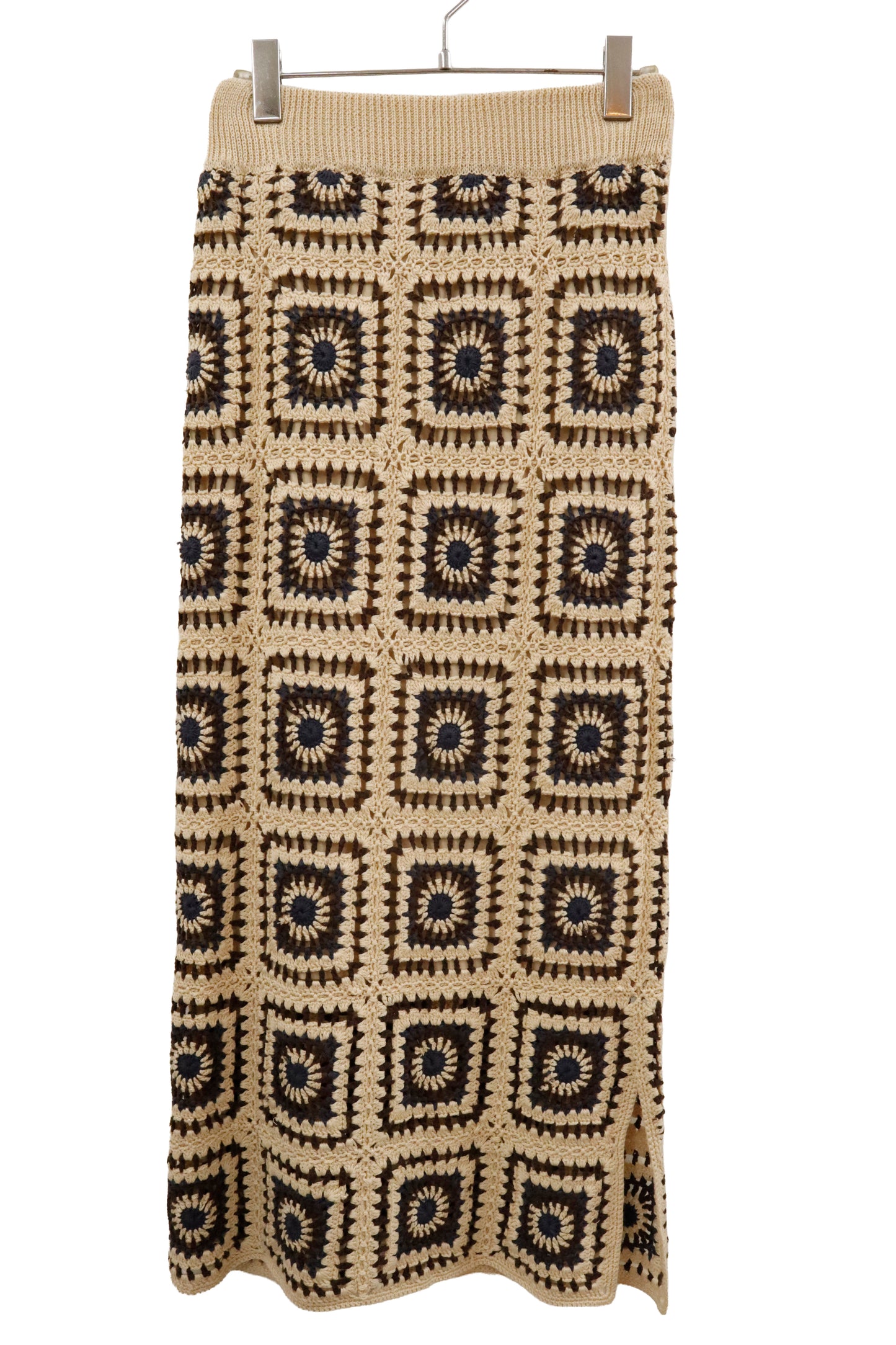 Crochet Panel Skirt/U-［2602-028］