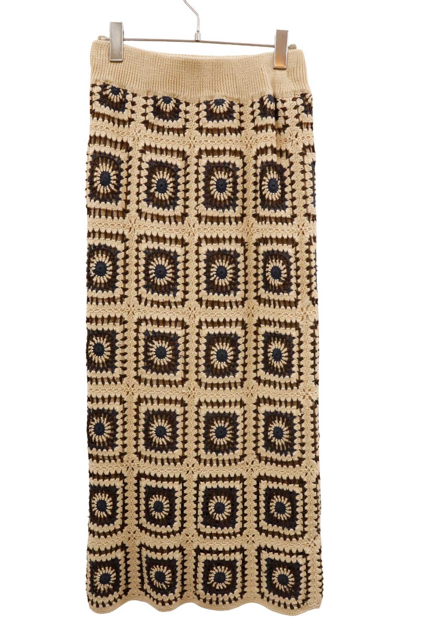 Crochet Panel Skirt/U-［2602-028］