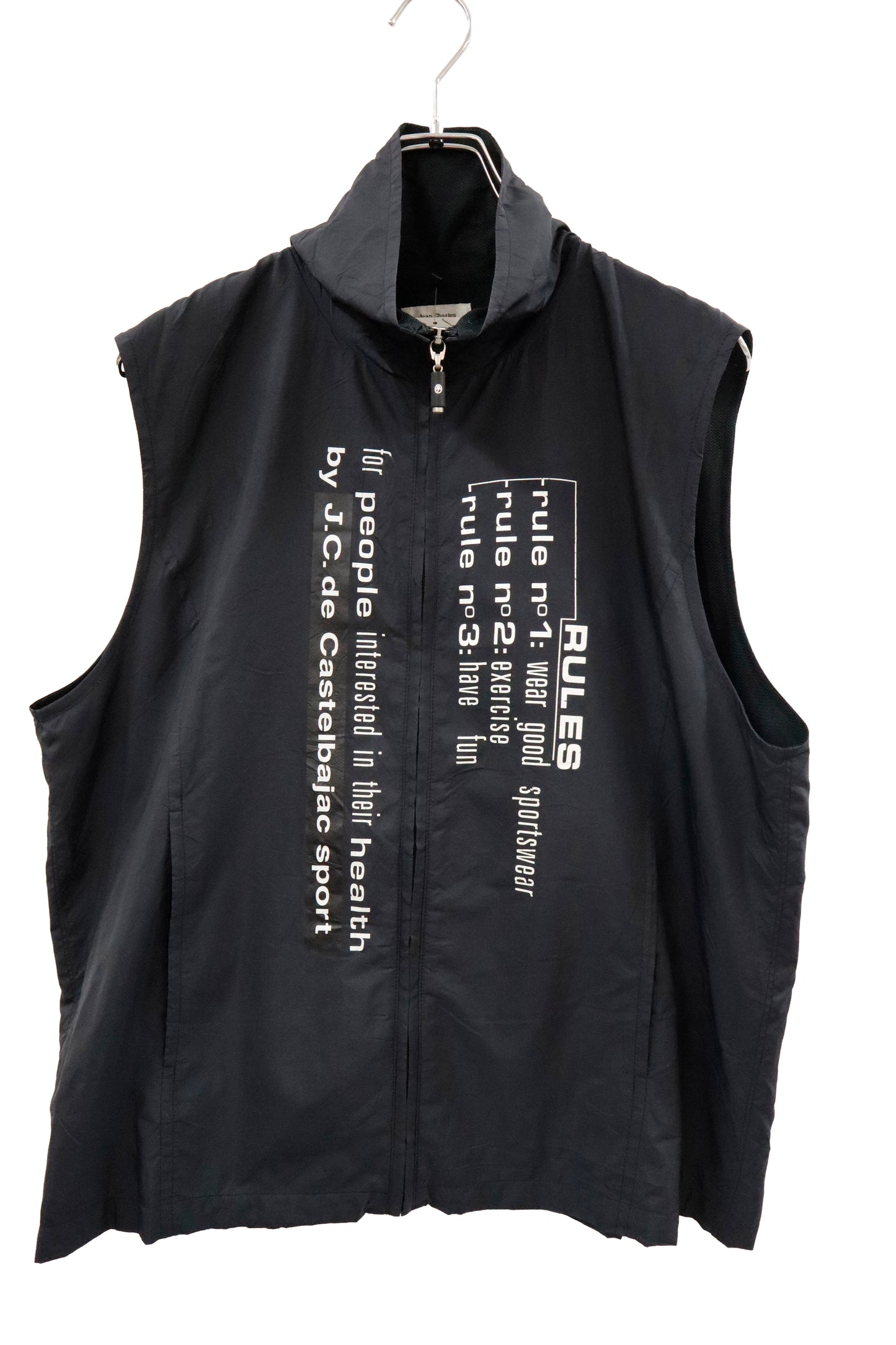 nylon graphic vest/U-［2602-033］