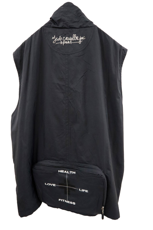 nylon graphic vest/U-［2602-033］