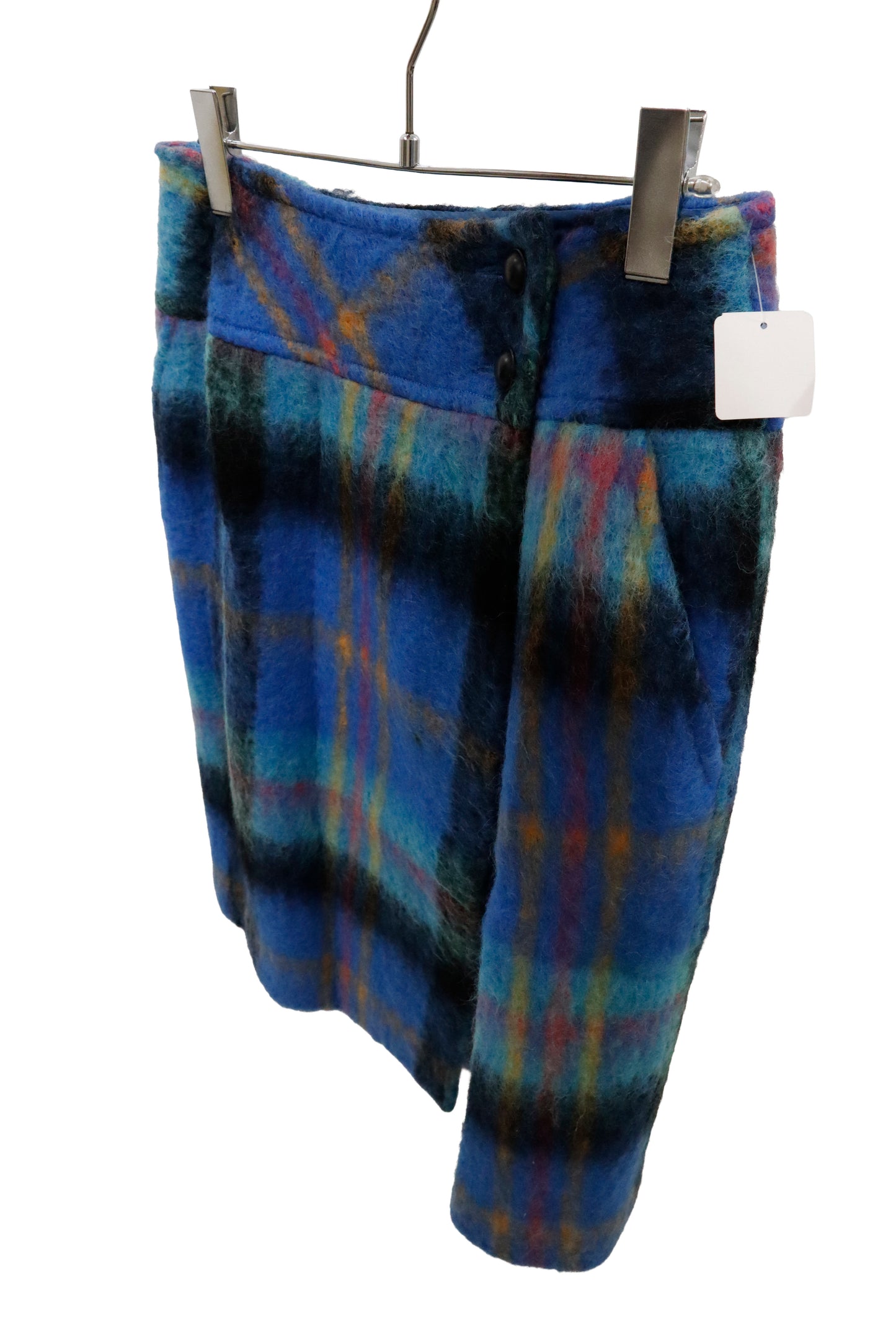 wool check skirt/U-［2602-038］