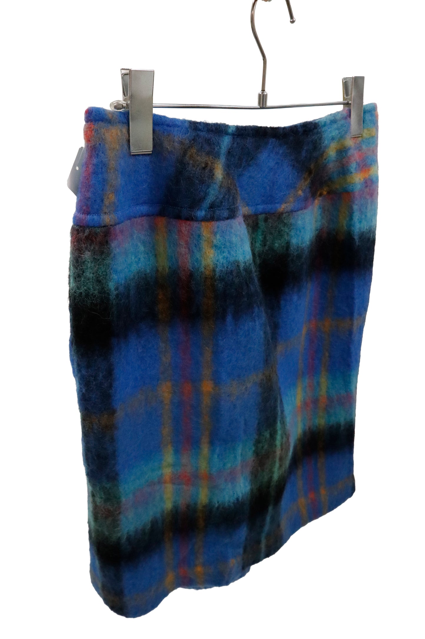 wool check skirt/U-［2602-038］