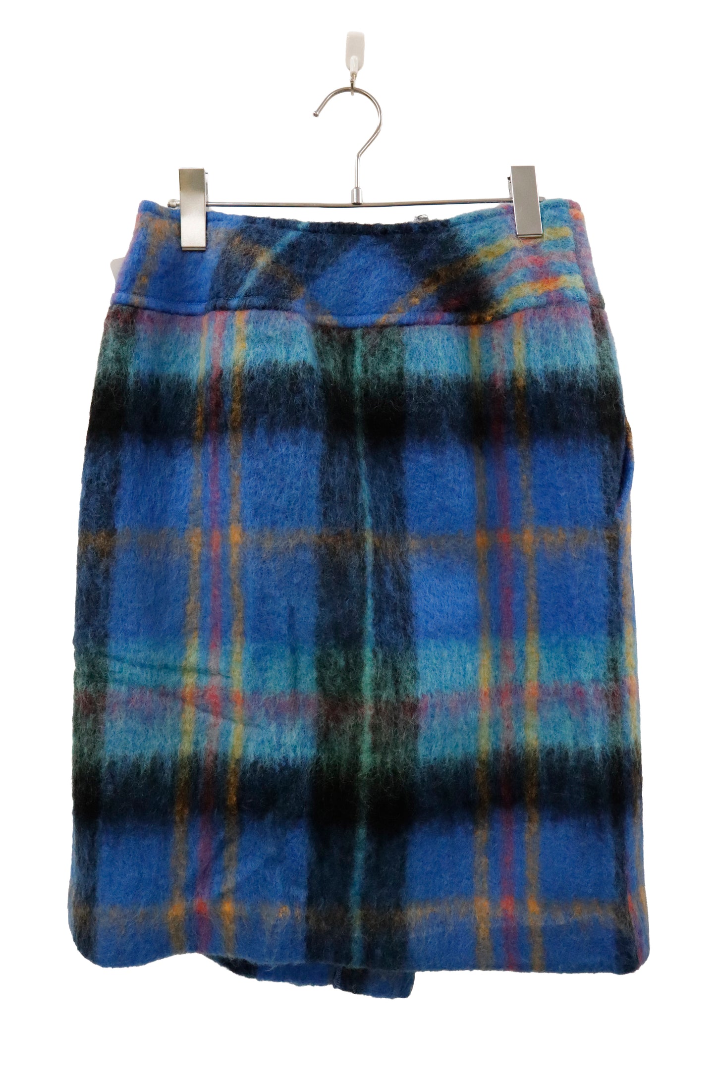 wool check skirt/U-［2602-038］