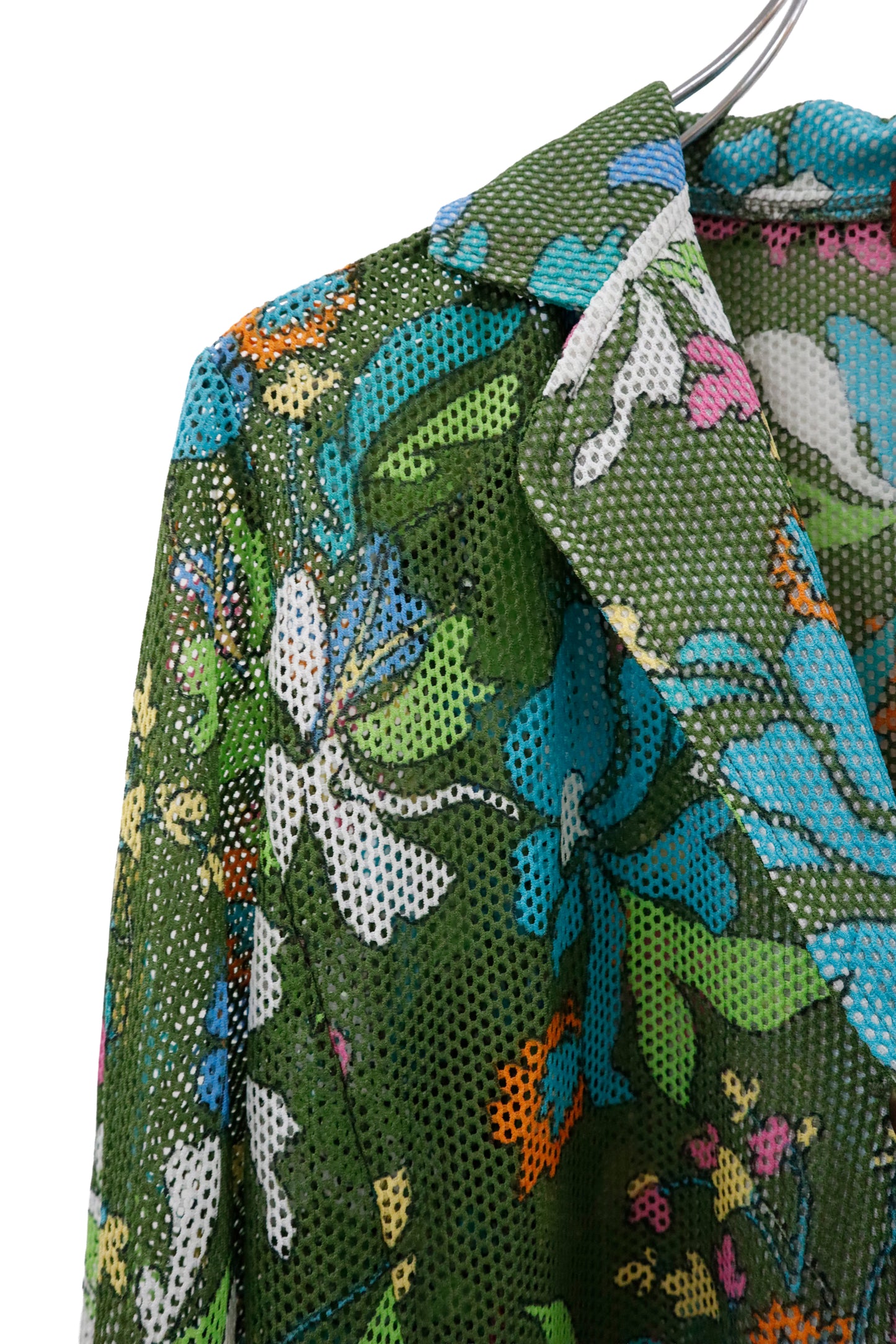 floral pattern shirt jacket/U-［2602-040］