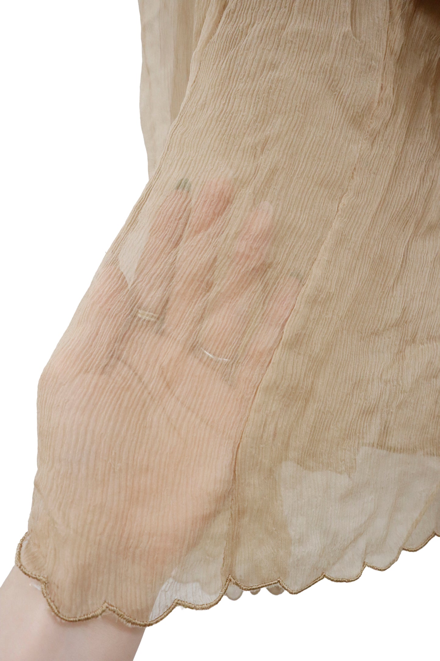 shirring see-through shirt/U-［2602-041］