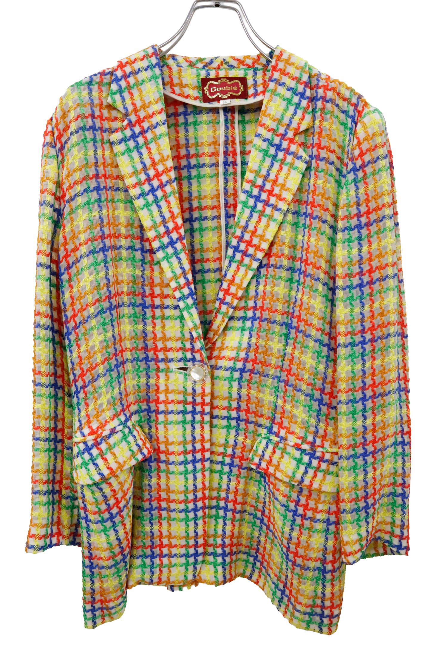 check tailored jacket/U-［2602-043］