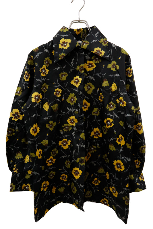 floral pattern shirt jacket/U-［2602-044］
