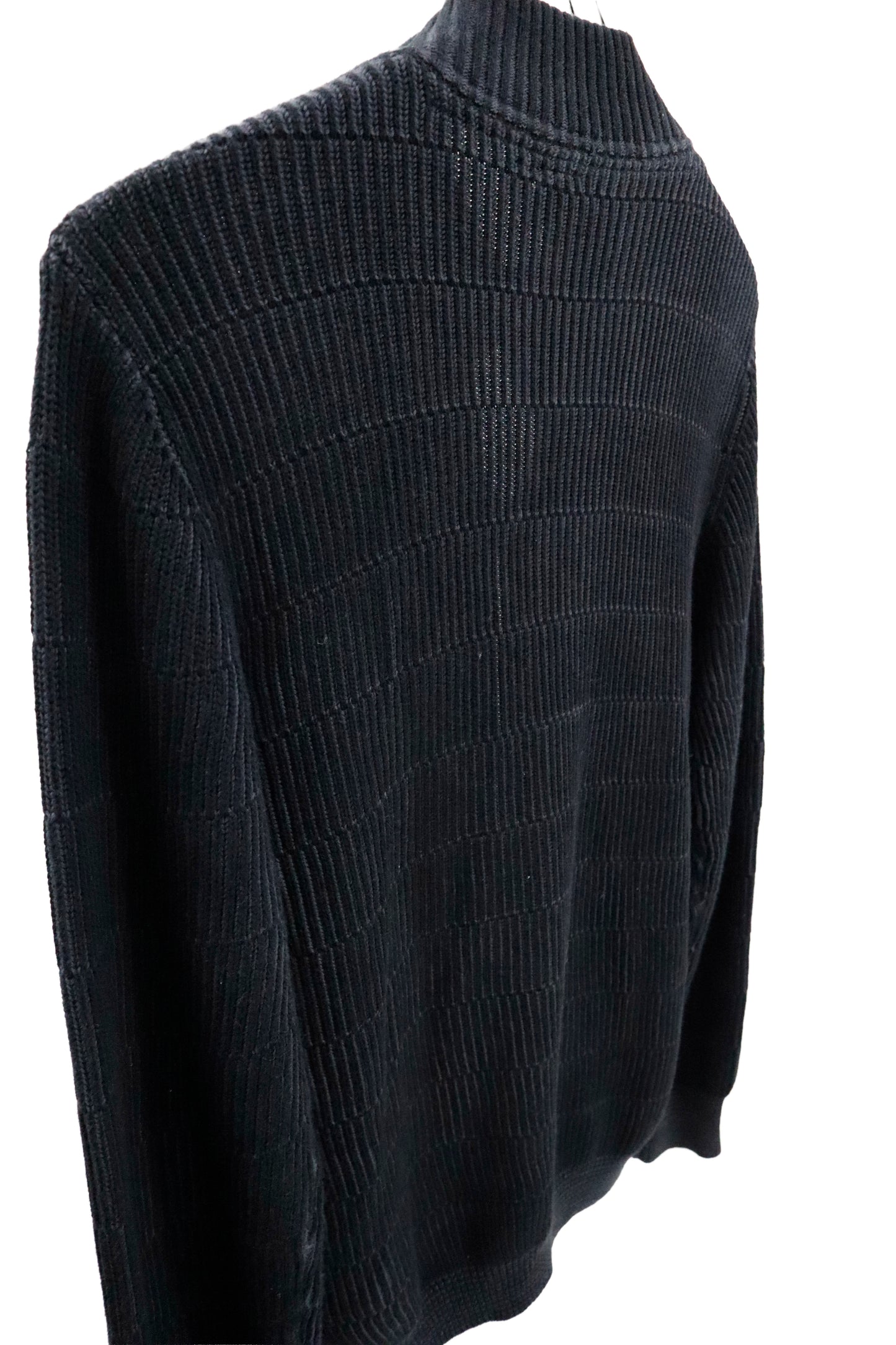 rib knit cardigan/U-［2603-001］