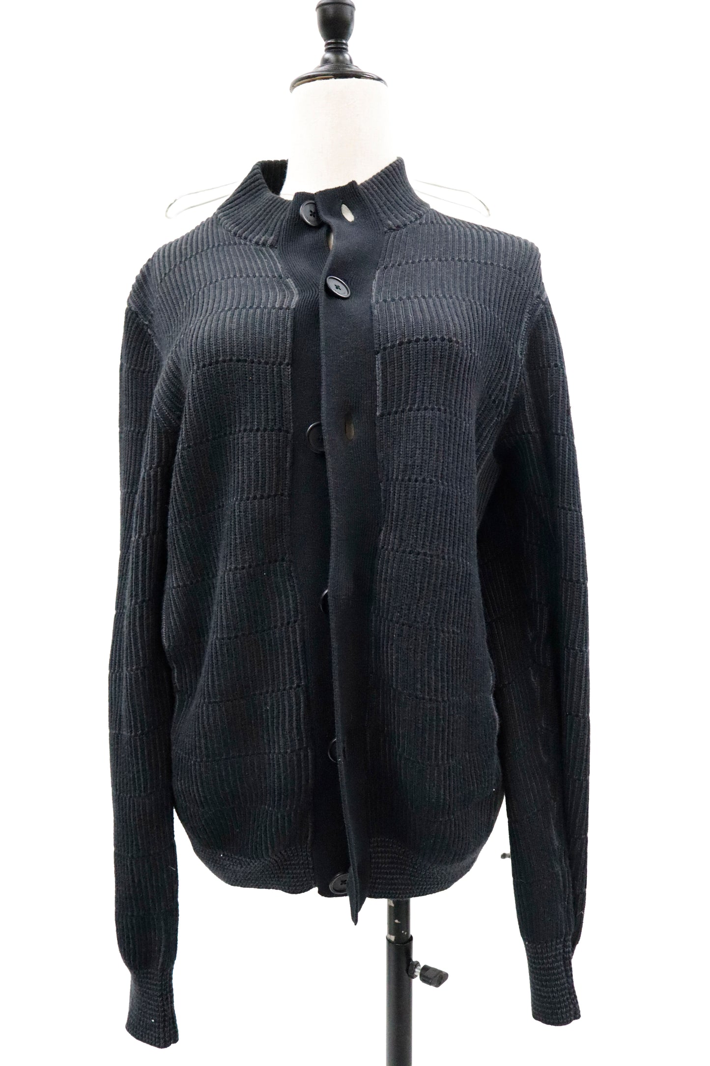 rib knit cardigan/U-［2603-001］