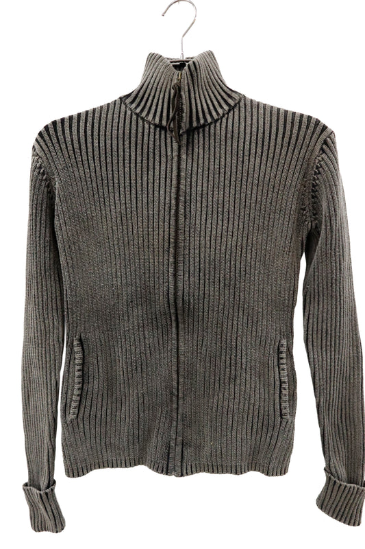 rib knit ZIP tops/U-［2603-002］