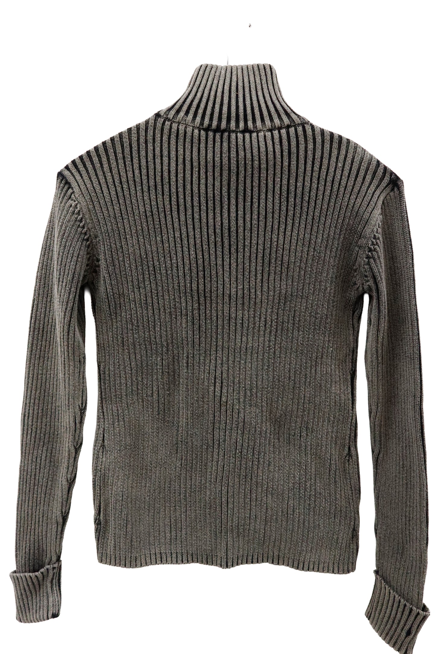 rib knit ZIP tops/U-［2603-002］
