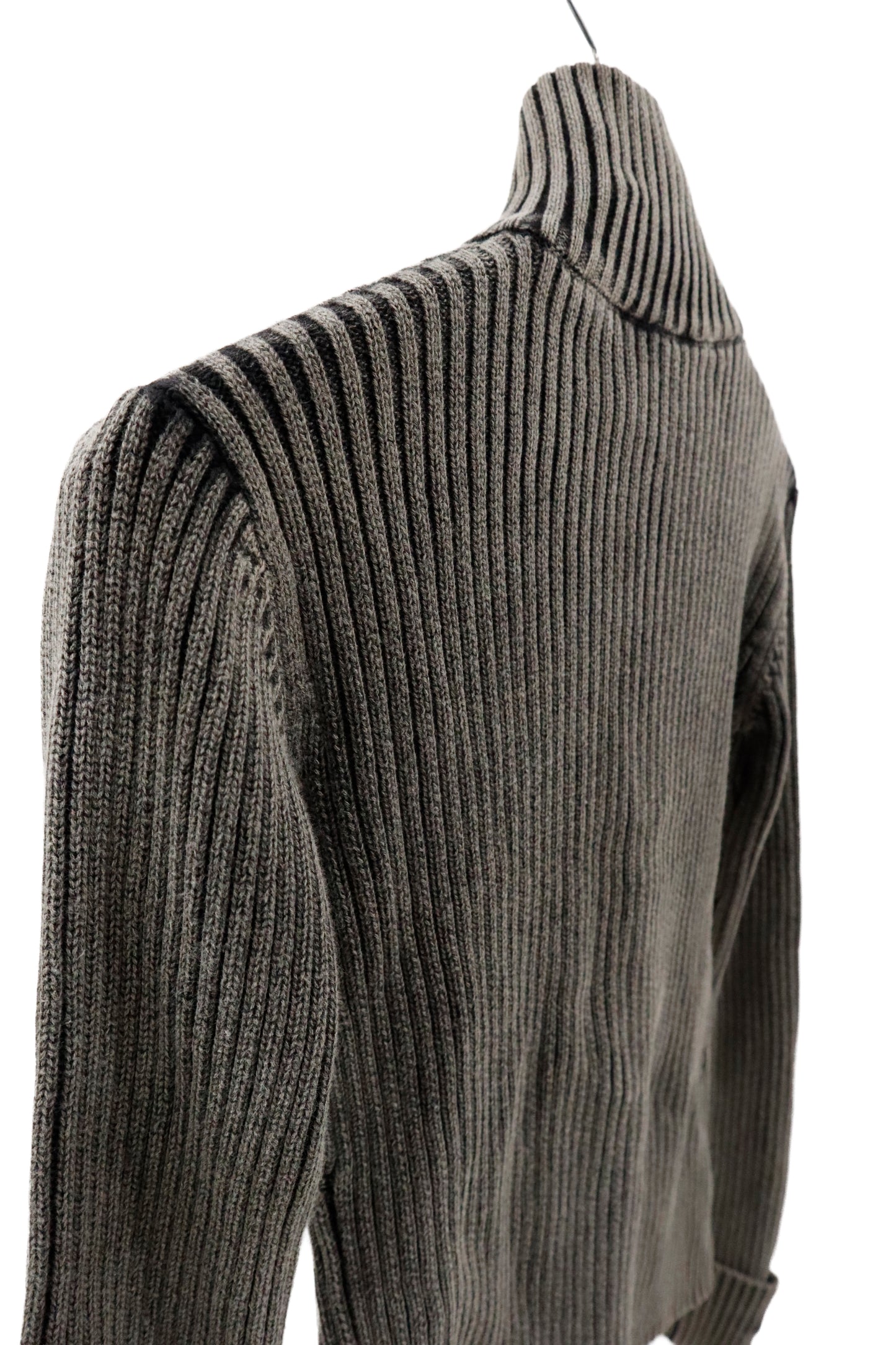 rib knit ZIP tops/U-［2603-002］