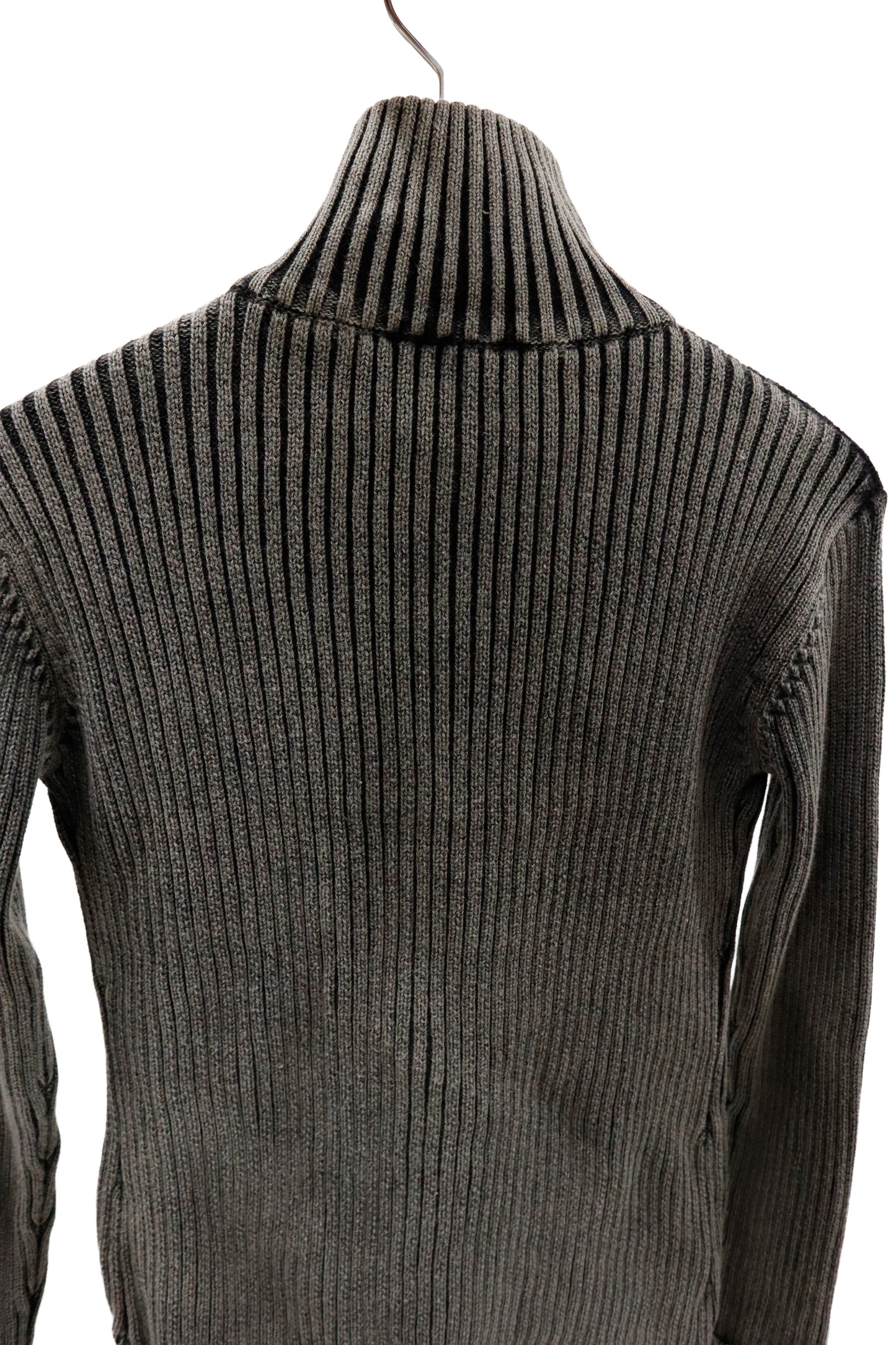 rib knit ZIP tops/U-［2603-002］