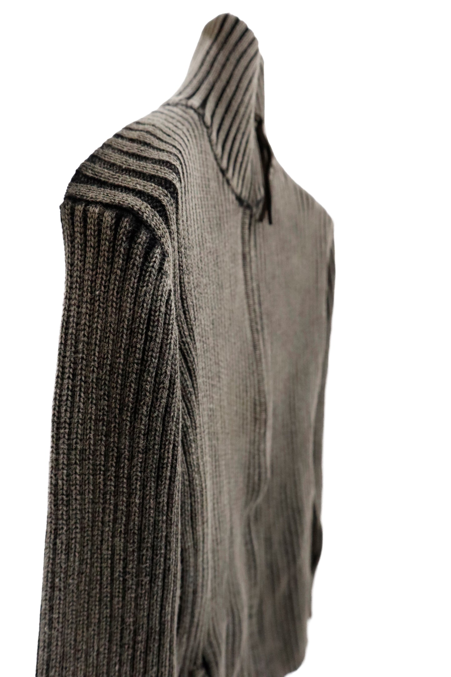 rib knit ZIP tops/U-［2603-002］