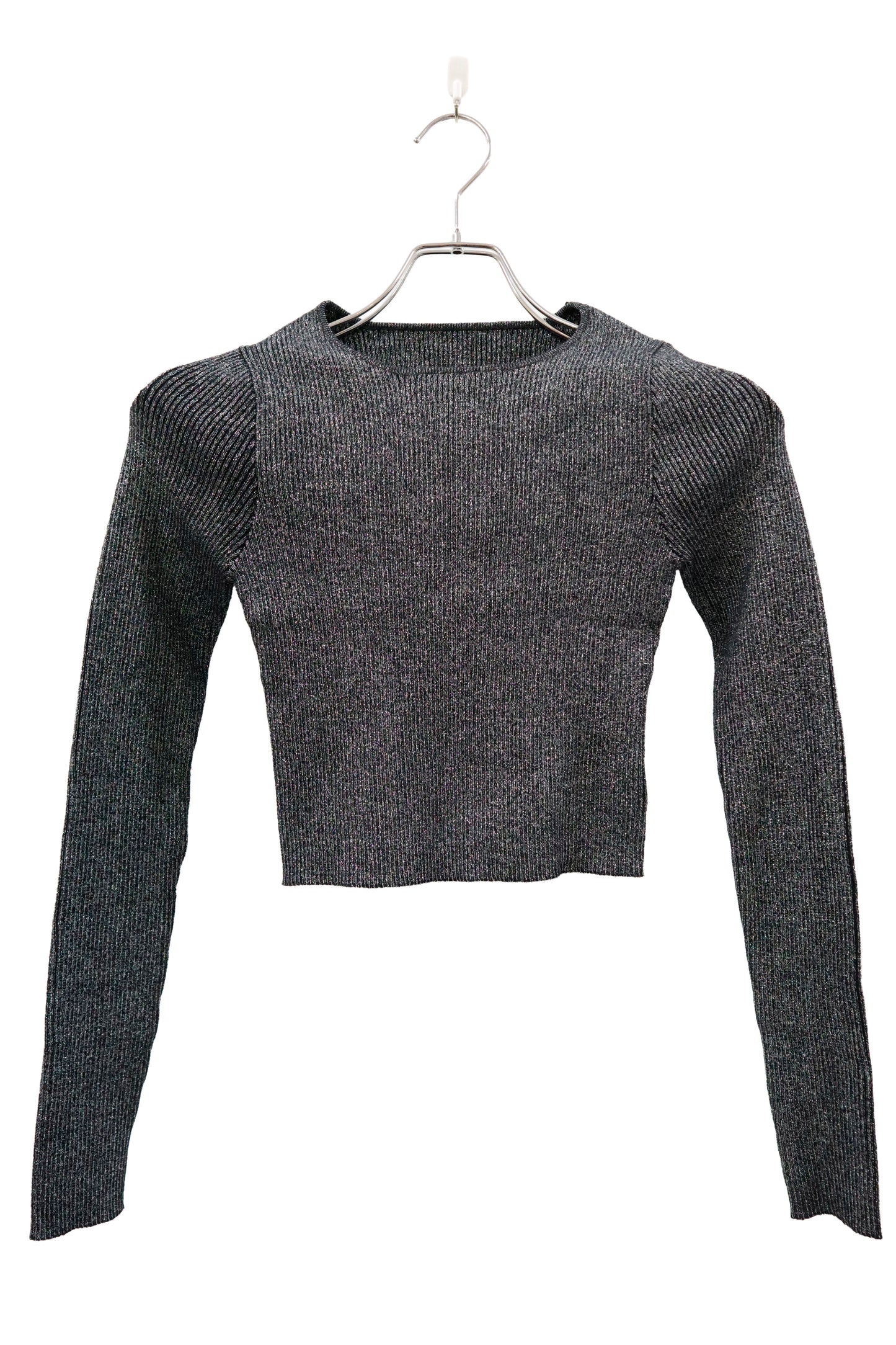 rib knit short tops/U-［2603-003］