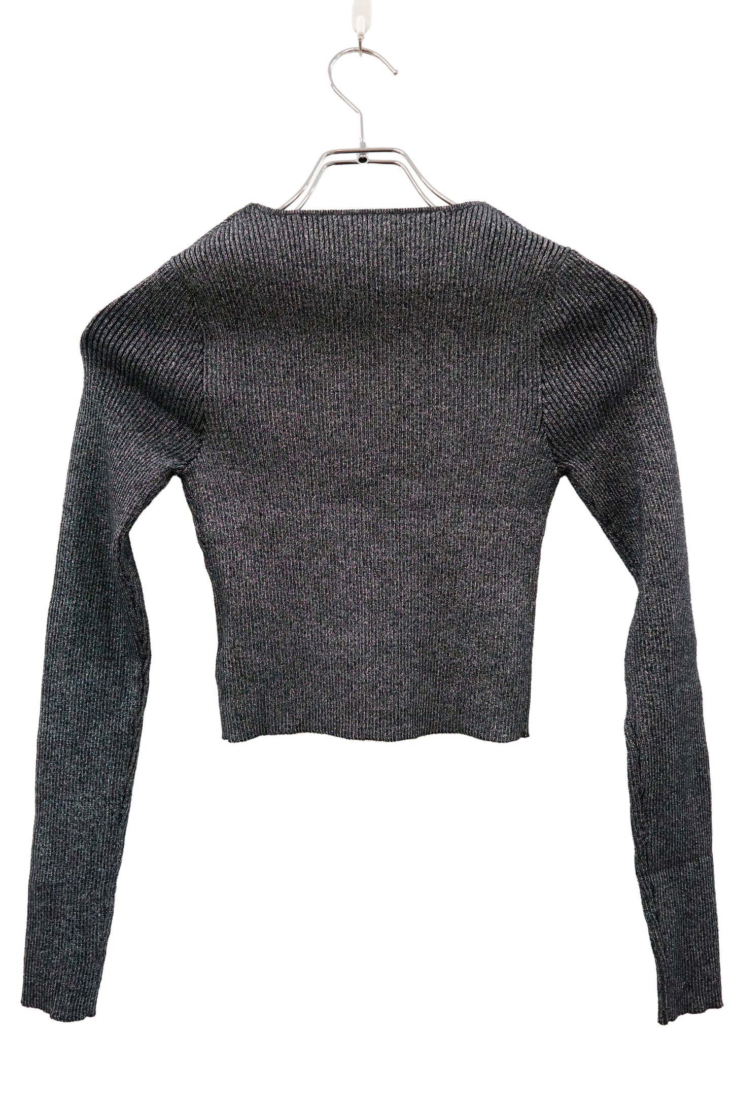 rib knit short tops/U-［2603-003］