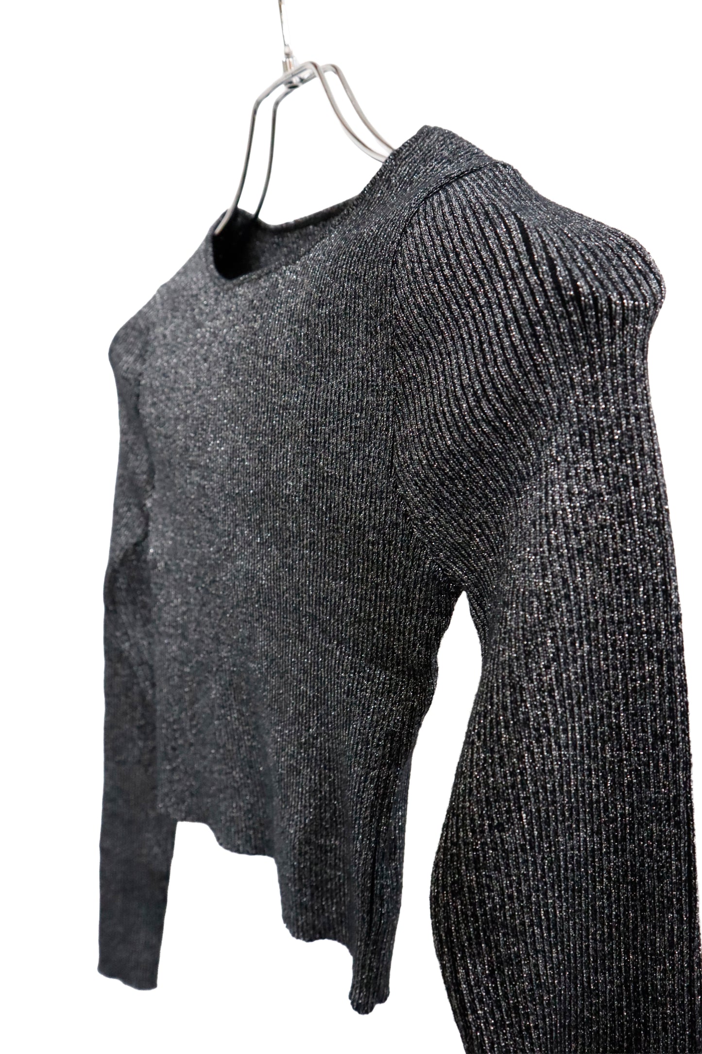 rib knit short tops/U-［2603-003］