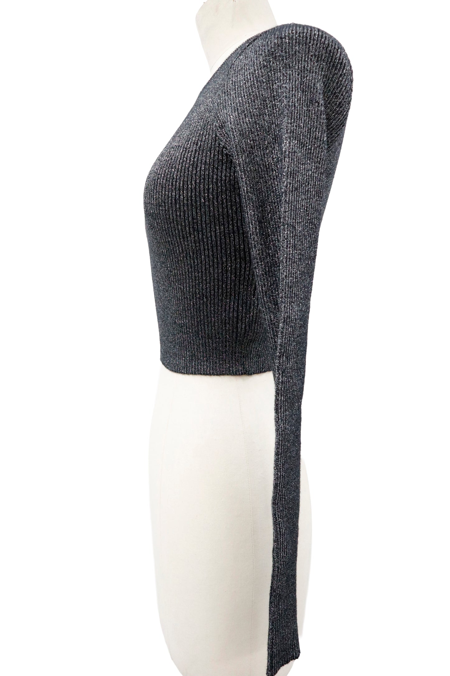 rib knit short tops/U-［2603-003］