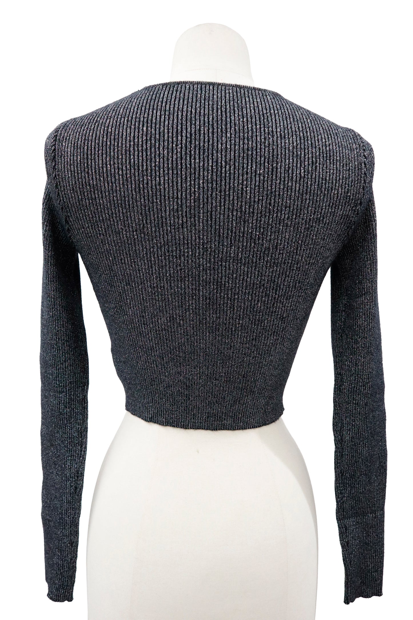 rib knit short tops/U-［2603-003］