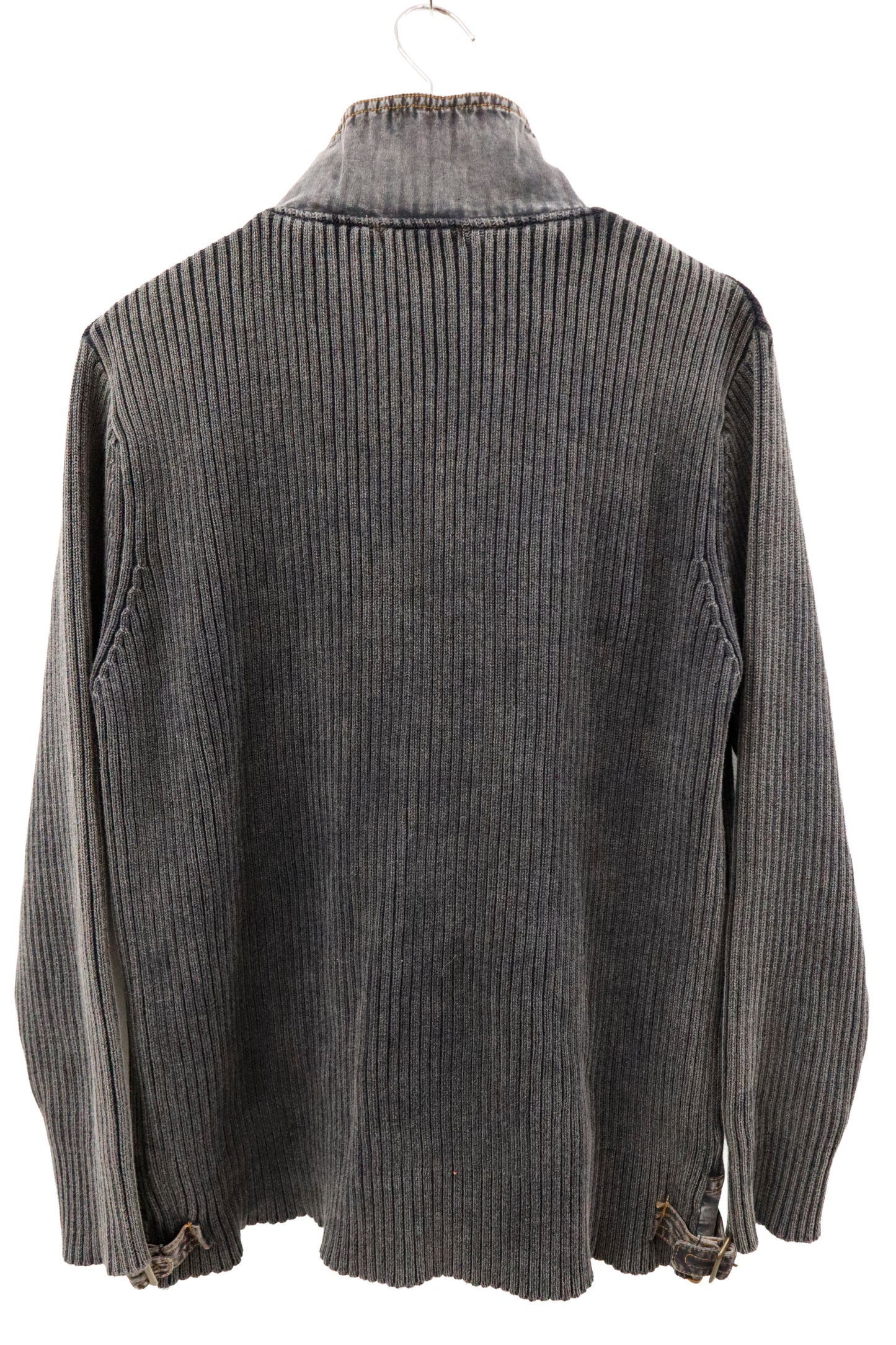 rib knit ZIP tops/U-［2603-004］