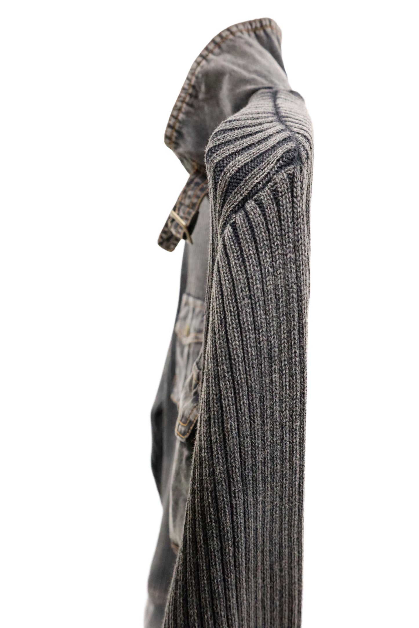 rib knit ZIP tops/U-［2603-004］