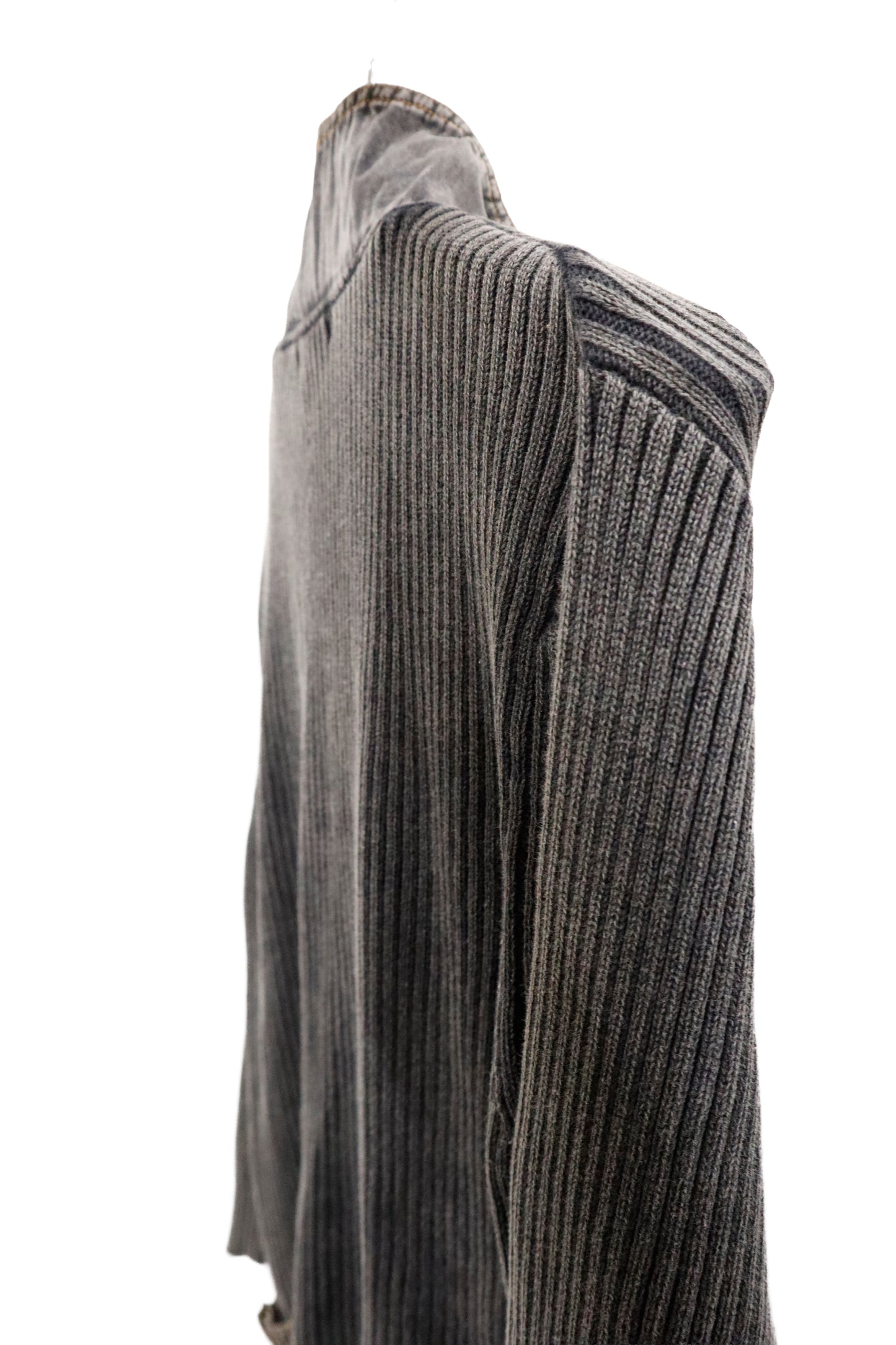 rib knit ZIP tops/U-［2603-004］