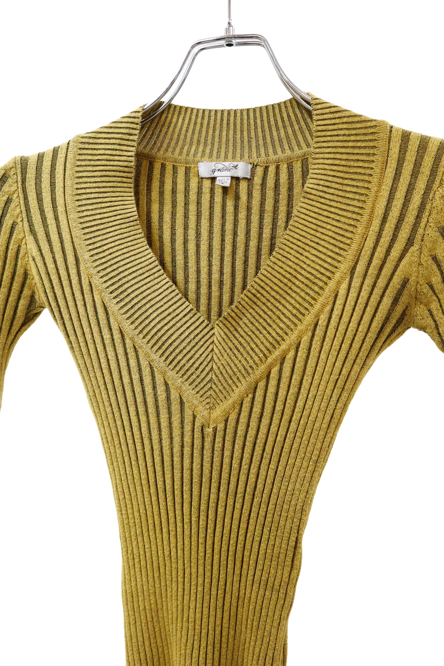 rib knit tops/U-［2603-009］