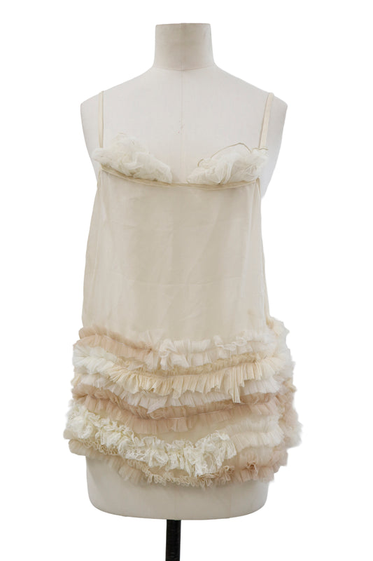 ruffle sheer tops/RM-［2604-029］