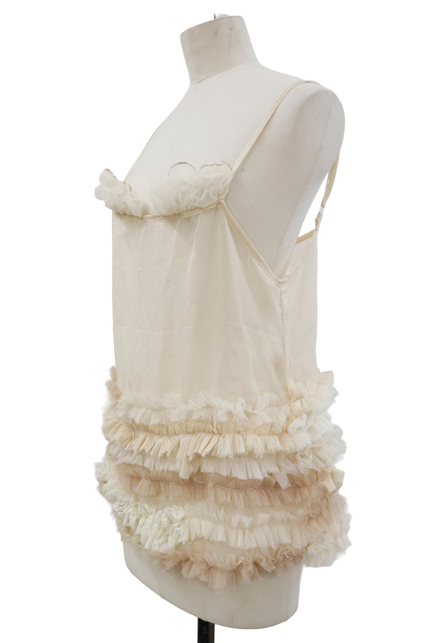 ruffle sheer tops/RM-［2604-029］
