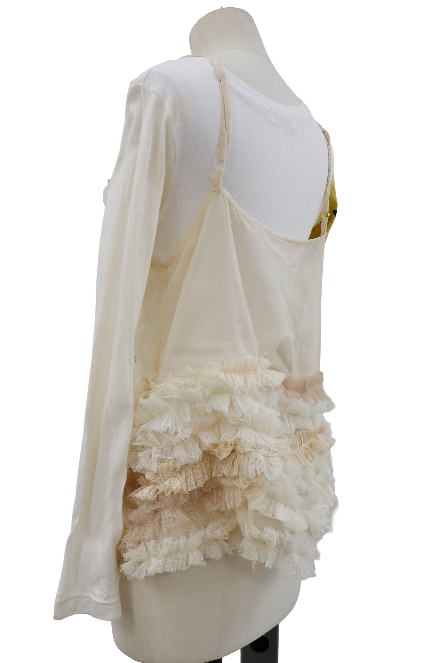 ruffle sheer tops/RM-［2604-029］