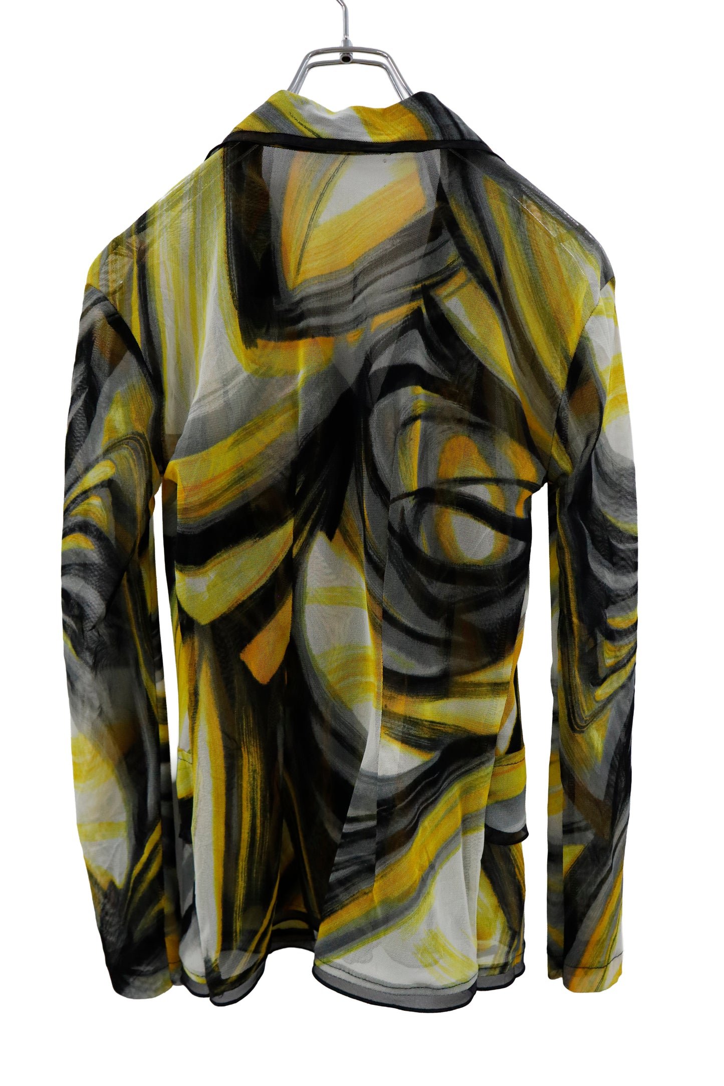 mesh graphic cardigan/RM-［2604-033］
