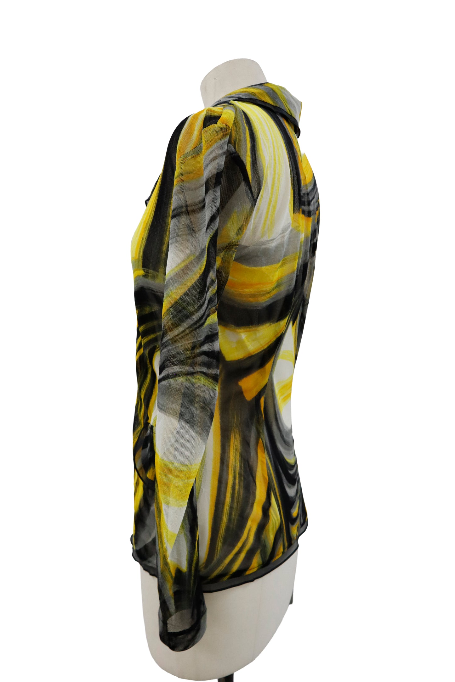 mesh graphic cardigan/RM-［2604-033］