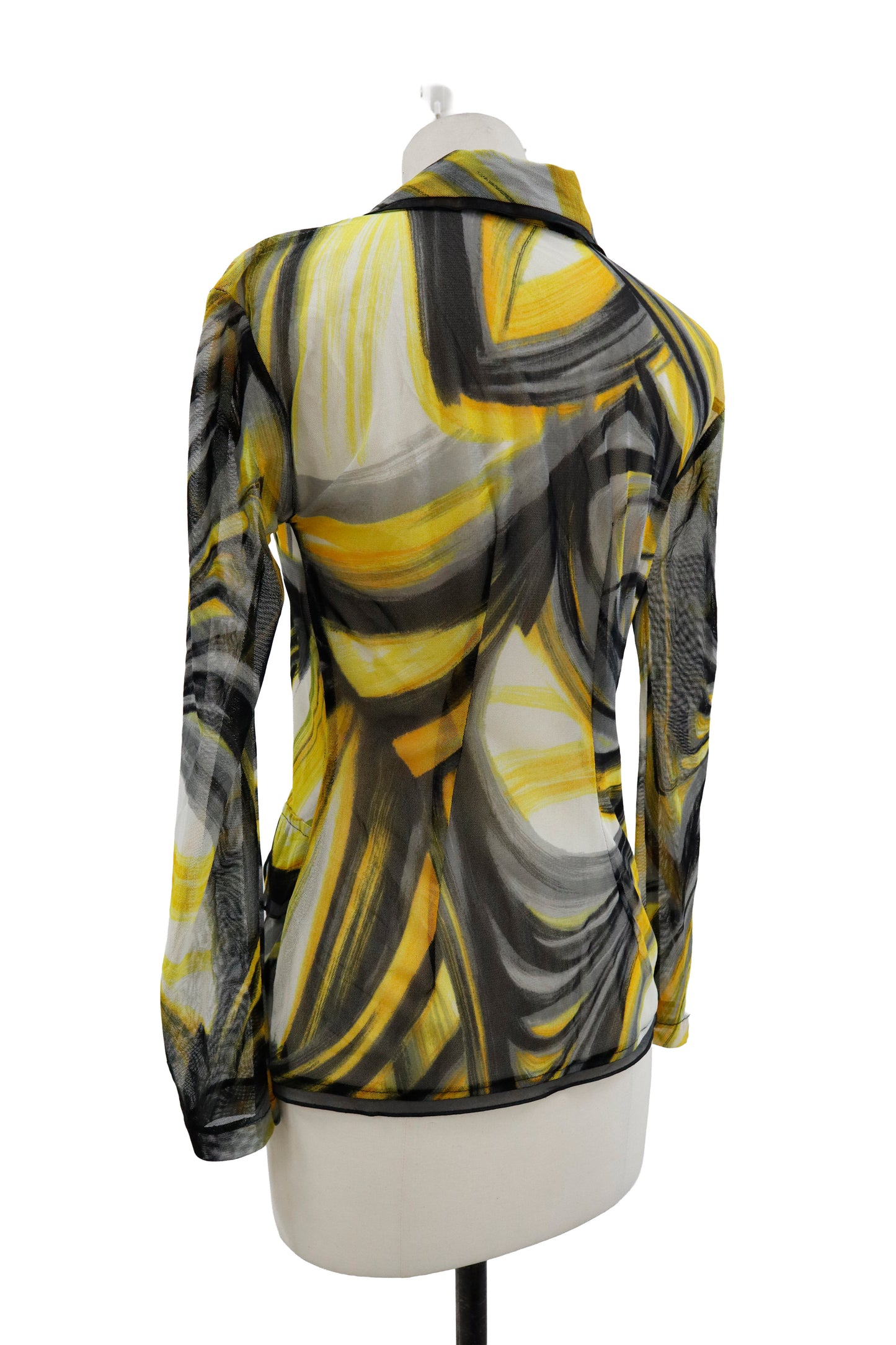 mesh graphic cardigan/RM-［2604-033］