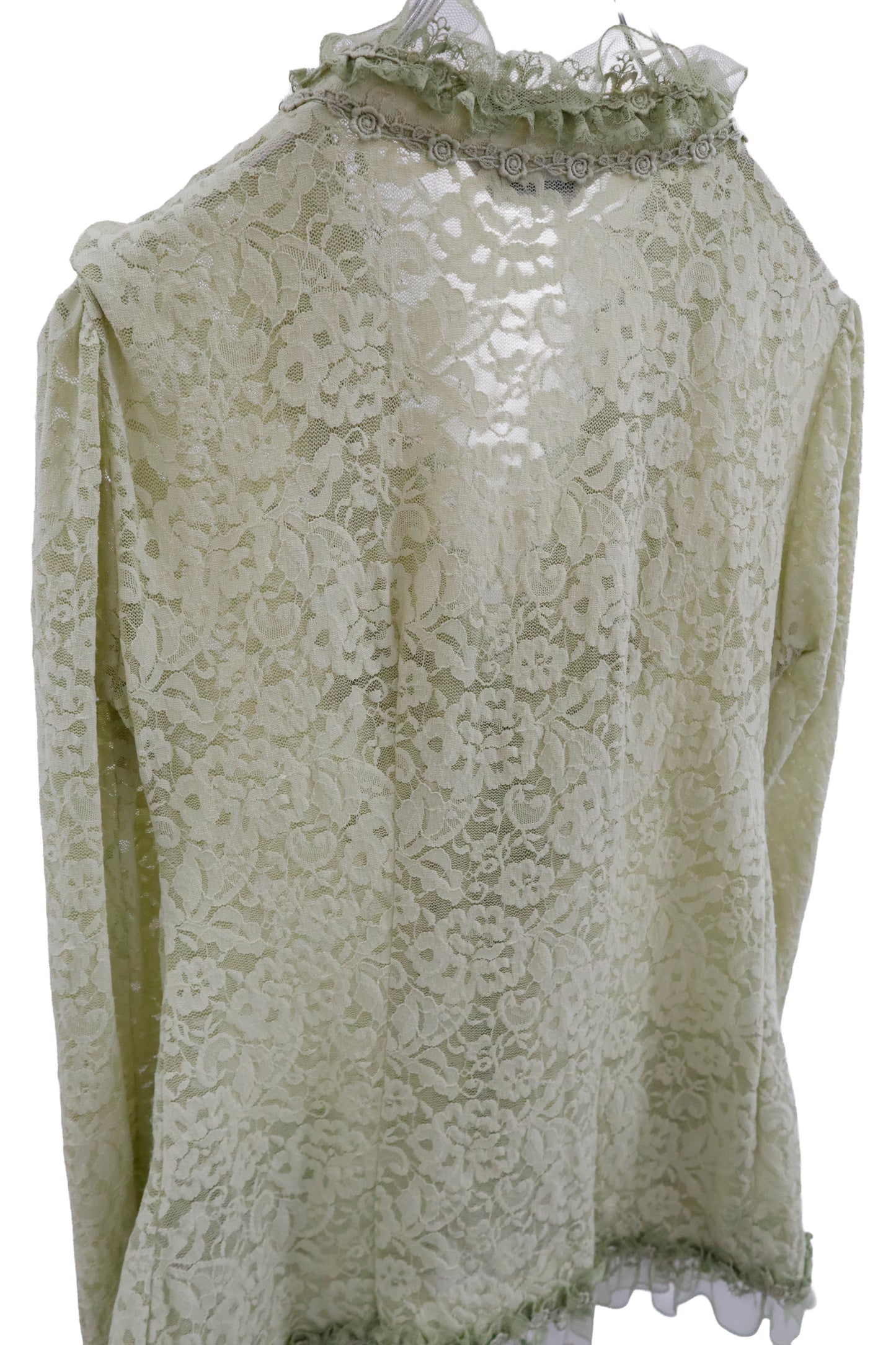 mesh lace cardigan/RM-［2604-034］