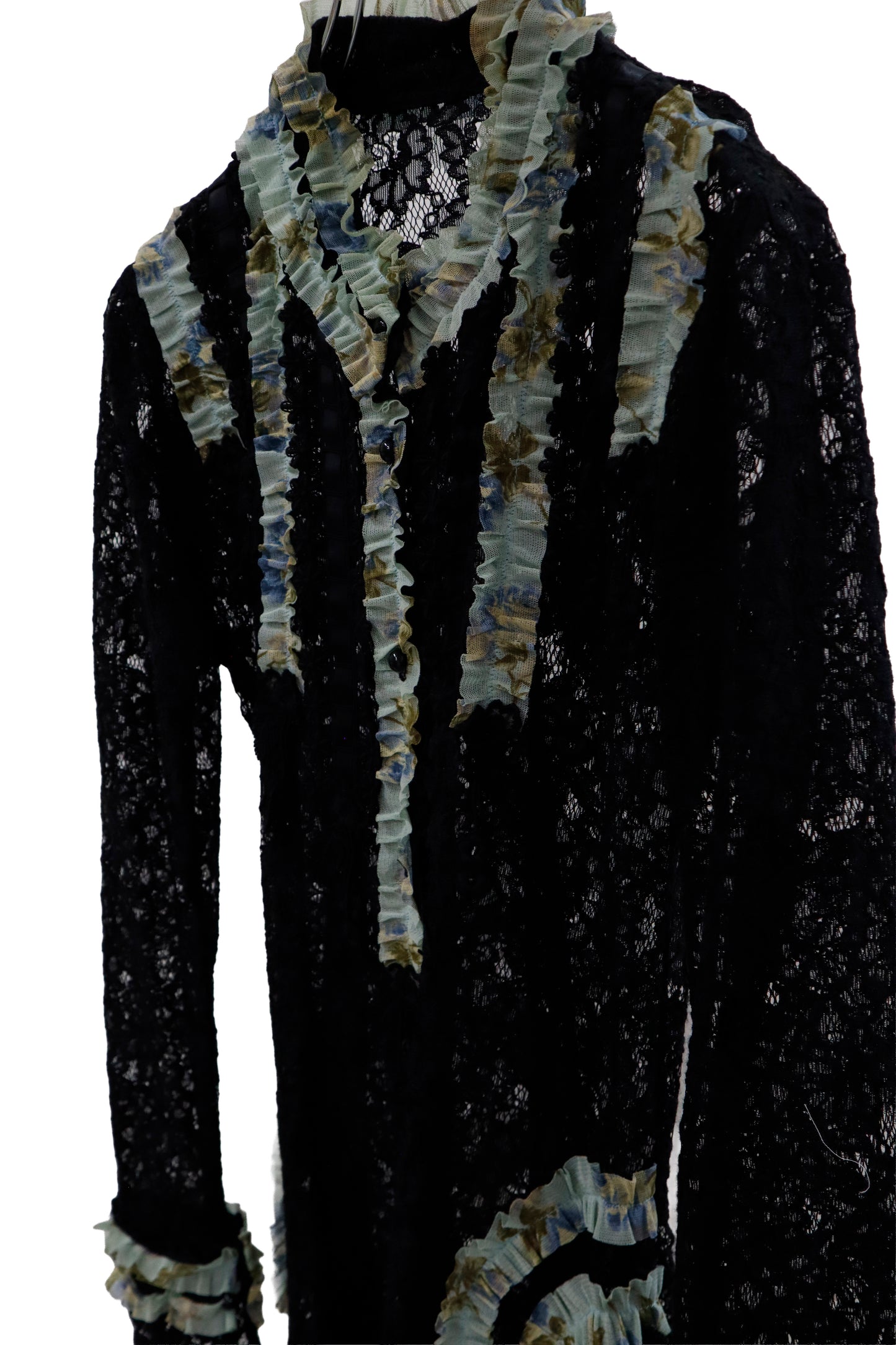 frill lace shirt/RM-［2604-035］